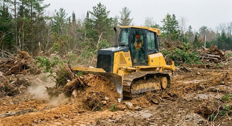 Bulldozer Clearing in Marietta, GA