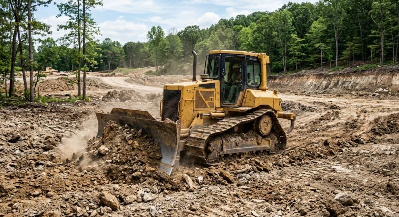Bulldozer Clearing in Cumming, GA