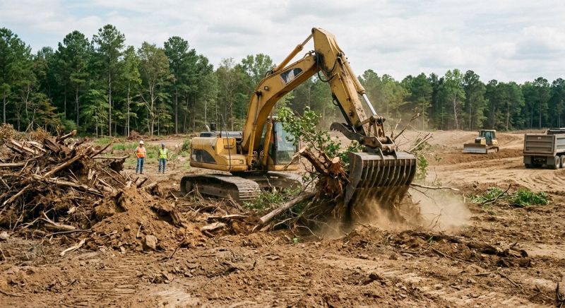 Construction Site Land Clearing in Atlanta, GA