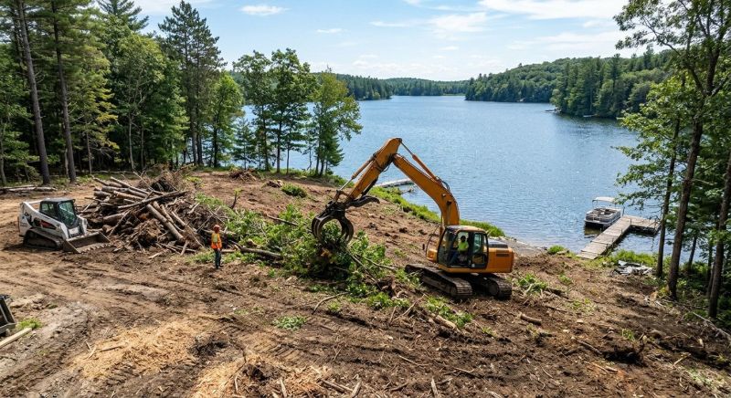 Lakefront Property Clearing in Cumming, GA