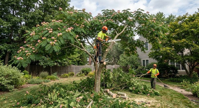 Mimosa Tree Removal in Duluth, MN