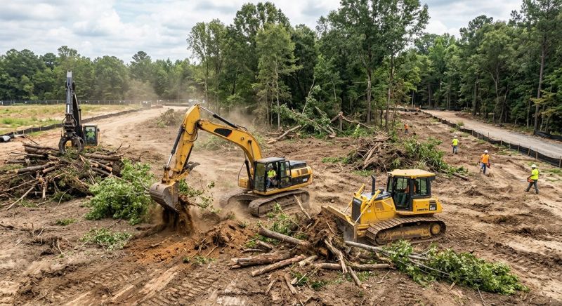 Parking Lot Land Clearing in Marietta, GA