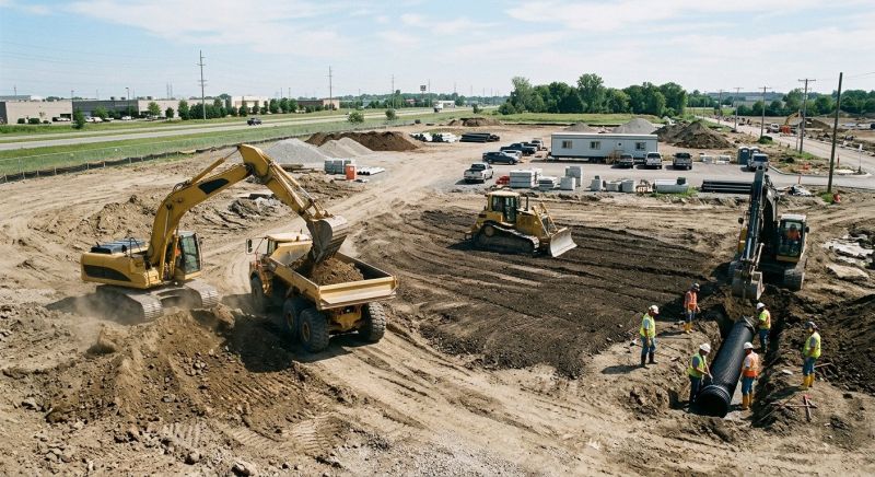 Parking Lot Site Preparation in Cumming, GA