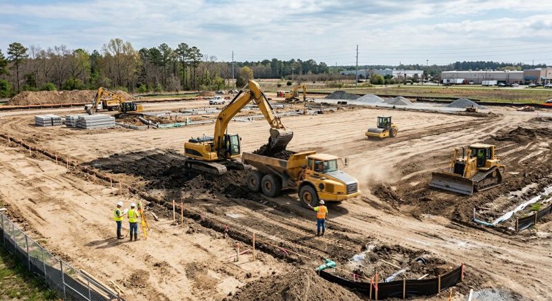 Parking Lot Site Preparation in Cumming, GA
